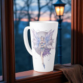 Periwinkle Blue en Paarse Moon feeën Latte Mok