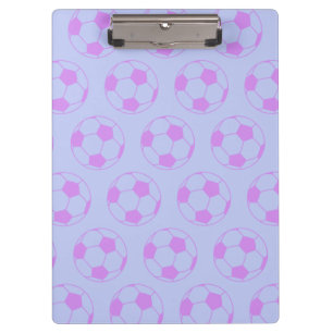 Periwinkle Blue en Paarse Voetbal Klembord