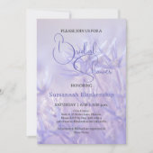 Periwinkle Blue Floral Achtergrond Vrijgezellenfee Kaart (Voorkant)