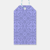 Periwinkle Blue Floral Hartelijk dank Cadeaulabel (Achterkant)