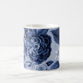 Periwinkle Blue  Floral Toile No.1 Koffiemok (Center)
