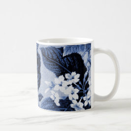 Periwinkle Blue Floral Toile No.1 Koffiemok