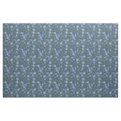 Periwinkle Blue Flowers op Navy Floral Pattern Stof (Fat Quarter)
