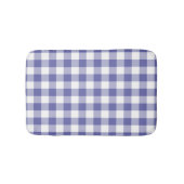 Periwinkle Blue Gingham Check Modern Patroon Badmat (Voorkant)