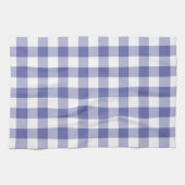 Periwinkle Blue Gingham Trendy Check Pset Pattern Theedoek (Horizontaal)