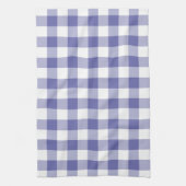 Periwinkle Blue Gingham Trendy Check Pset Pattern Theedoek (Verticaal)