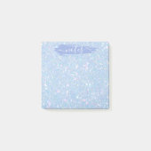 Periwinkle Blue Glitter Glam Note Pad (Voorkant)