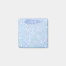 Periwinkle Blue Glitter Glam Note Pad