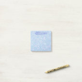 Periwinkle Blue Glitter Glam Note Pad (Op bureau)