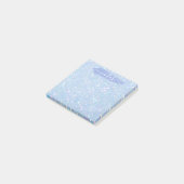 Periwinkle Blue Glitter Glam Note Pad (Schuin)