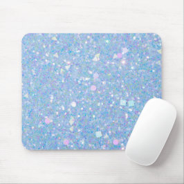 Periwinkle Blue Glitter Modern Glam Muismat