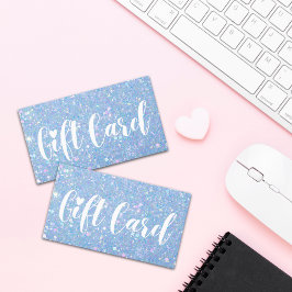 Periwinkle Blue Glitter Store Gift Kaarten Visitekaartje