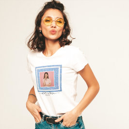 Periwinkle Blue Glitter | Zakelijke foto T-shirts