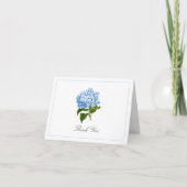 Periwinkle Blue Hydrangea Bloom Traditional  Bedankkaart (Voorkant)