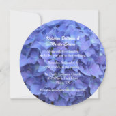 Periwinkle Blue Hydrangea Wedding Kaart (Voorkant)