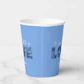 Periwinkle Blue Hydrangeas Alles wat je nodig hebt Papieren Bekers (Rechts)