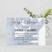 Periwinkle Blue Hydrangeas Couples Shower Kaart (Staand voorkant)