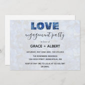 Periwinkle Blue Hydrangeas Engagement Party Kaart (Voorkant / Achterkant)