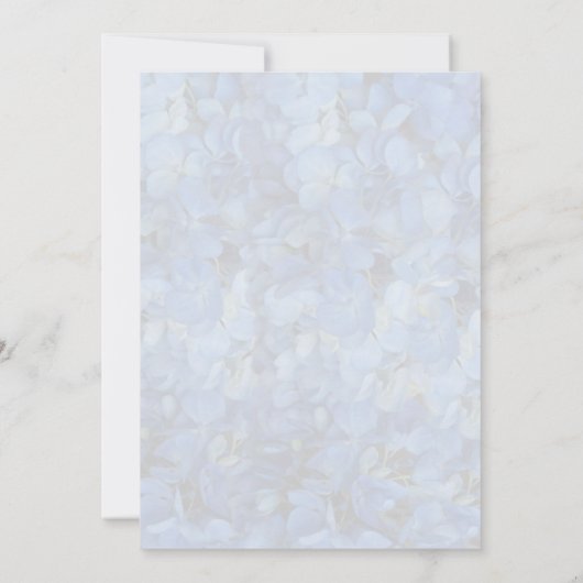 Periwinkle Blue Hydrangeas Flowers Wedding Kaart (Achterkant)