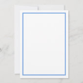 Periwinkle Blue Hydrangeas LOVE Wedding Kaart (Achterkant)