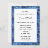 Periwinkle Blue Hydrangeas Rehearsal Dinner Kaart (Voorkant)