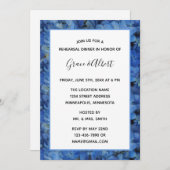 Periwinkle Blue Hydrangeas Rehearsal Dinner Kaart (Voorkant / Achterkant)