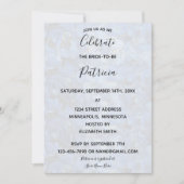 Periwinkle Blue Hydrangeas Vrijgezellenfeest Kaart (Voorkant)