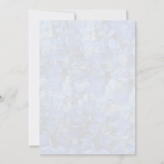 Periwinkle Blue Hydrangeas Wedding Kaart (Achterkant)