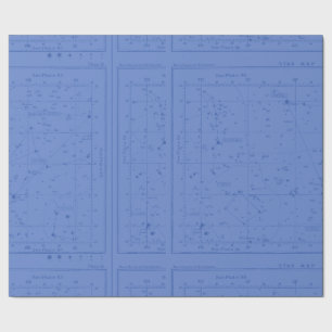 Periwinkle Blue Star kaart Cadeaupapier