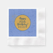 Periwinkle Blue Starmap Birthday Servet (Voorkant)