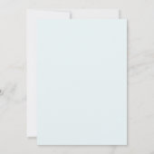 Periwinkle Blue Vibrant Citrus Wedding Kaart (Achterkant)