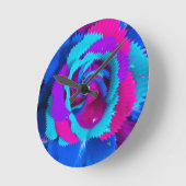Periwinkle Blue Vision Wallclock Ronde Klok (Hoek)