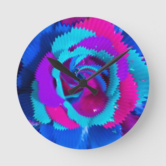 Periwinkle Blue Vision Wallclock Ronde Klok (Voorkant)