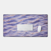 Periwinkle Blue Water Ripples Art Desk Mat (Keyboard & Muis)
