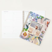  Periwinkle Blue Waterverf Floral Foto Planner (Display)