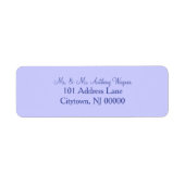 Periwinkle bruiloft Adresetiketten Etiket (Voorkant)