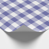 Periwinkle Buffalo Check Gingham Pattern Cadeaupapier (Hoek)