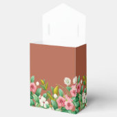 Periwinkle Burnt Oranje Terracotta Wedding Bedankdoosjes (Geopend)