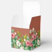 Periwinkle Burnt Oranje Terracotta Wedding Bedankdoosjes (Geopend)