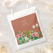 Periwinkle Burnt Oranje Terracotta Wedding Bedankzakje (Geknipt)