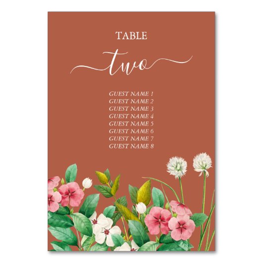 Periwinkle Burnt Oranje Terracotta Wedding Kaart (Voorkant)