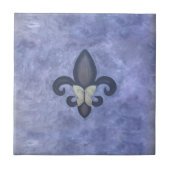 Periwinkle Butterfleur | Fleur de Lis Butterfly Tegeltje (Voorkant)