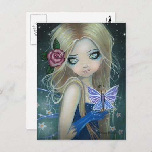 Periwinkle Butterfly Fairy Briefkaart (Voorkant / Achterkant)