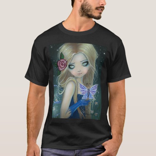 Periwinkle Butterfly Fairy Fantasy T-shirt (Voorkant)