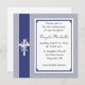 Periwinkle Christelijke Uitnodiging (Voorkant / Achterkant)