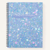 Periwinkle Chunky Glitter | Personeel Notitieboek (Voorkant)