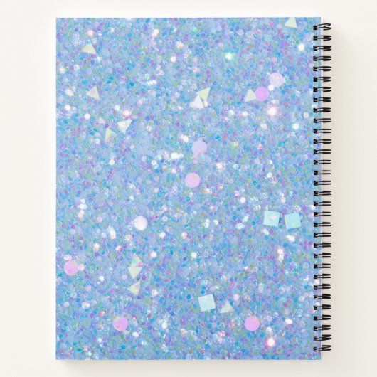 Periwinkle Chunky Glitter | Personeel Notitieboek (Achterkant)