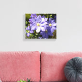 Periwinkle Clematis Canvas Afdruk (Insitu (Woonkamer))