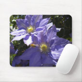 Periwinkle Clematis en Bee mousepad Muismat (Met muis)