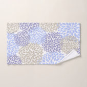 Periwinkle Dahlia bloembaddecor Bad Handdoek (Handdoek)